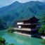 用户轻舟过万山头像，水墨山水风格